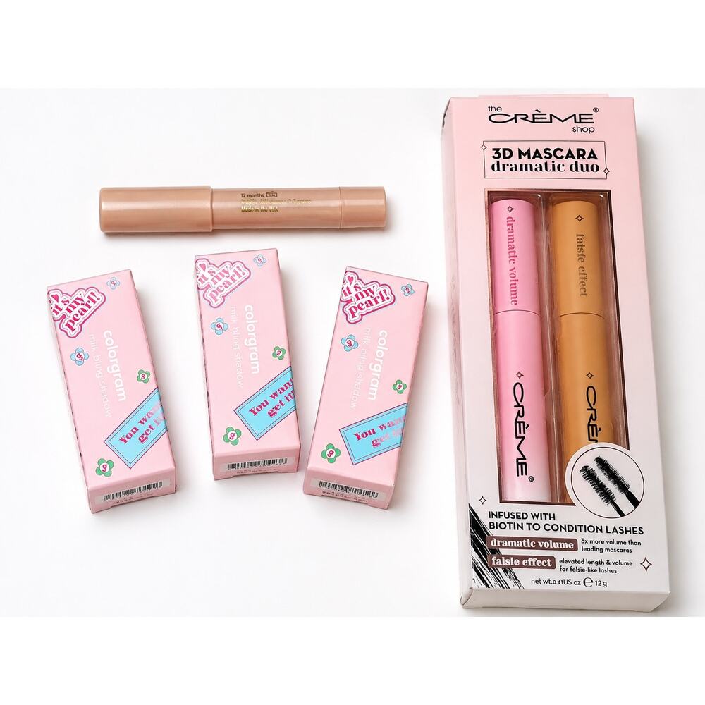Gorgeous Glam Glitter Eye Bundle, crème & glitter eyeshadow, and 3D Mascara set